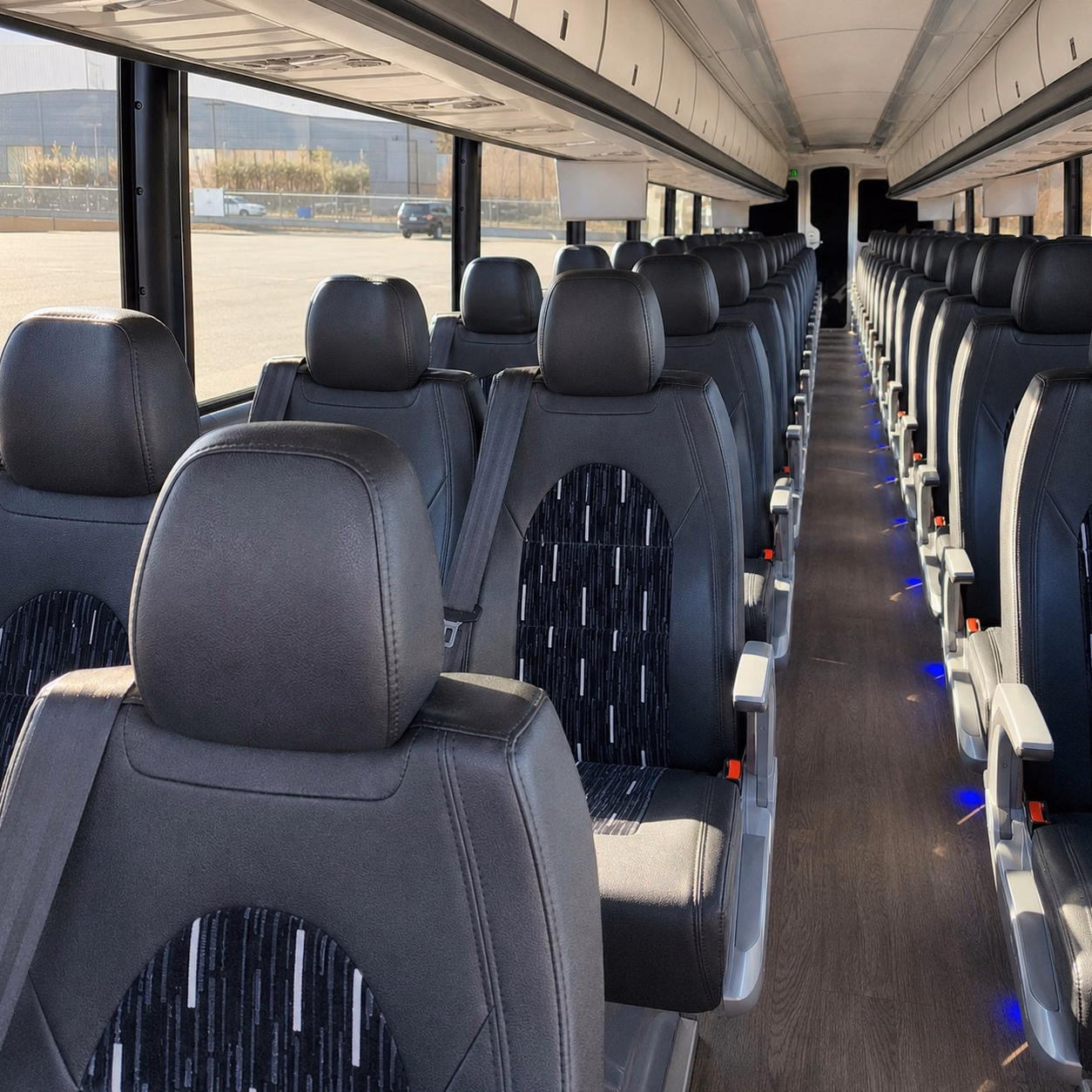 west covina charter bus rental interior